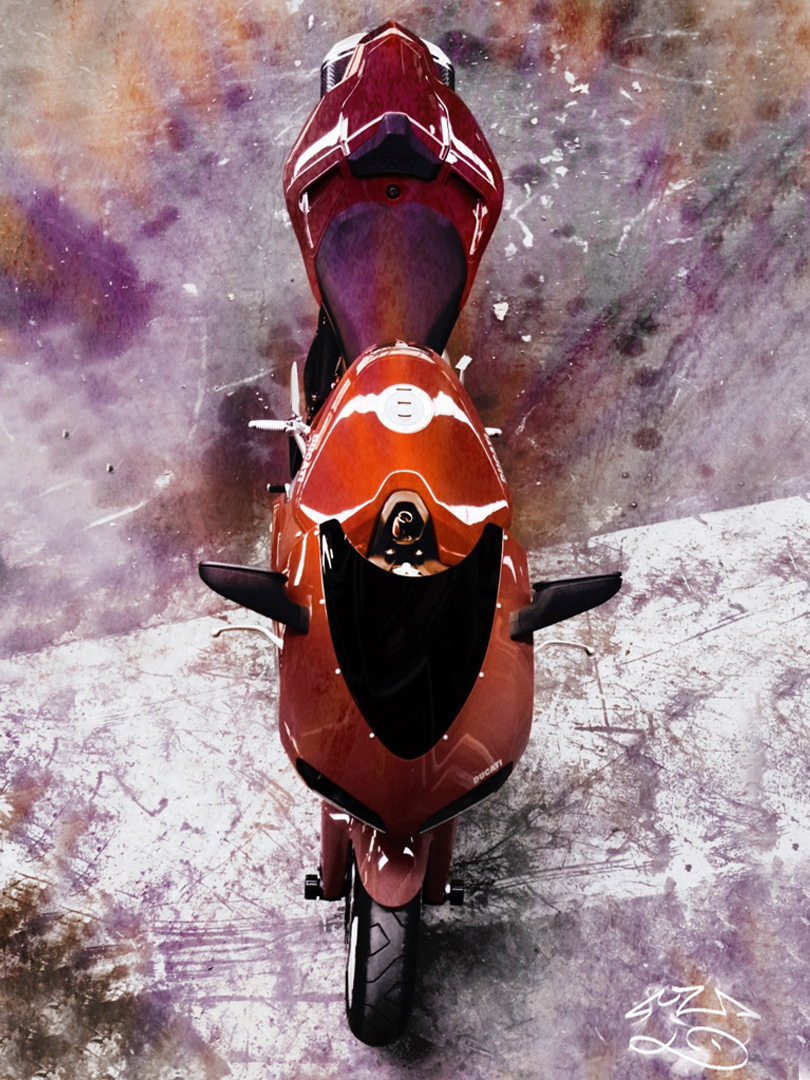 Wallpaper HD ducati peinture